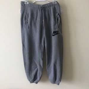 Grey Nike joggers